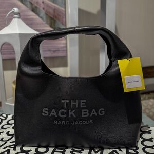 Marc Jacobs Textured Black Sack Bag